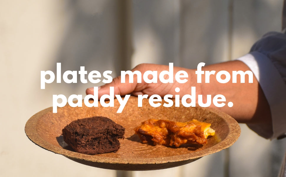 Rice Husk Disposable Plates - Made From 100% Paddy Residue - Eco Leaf Products