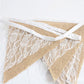 Jute White Lace Bunting - Eco Leaf Products