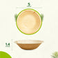 5" (12 cm) Round Compostable Palm Leaf Dessert Bowls - Eco Leaf Products