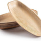 11" x 7" Medium Oval Disposable Bamboo Serving Tray - Eco Leaf Products