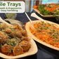 11" x 7" Medium Oval Disposable Bamboo Serving Tray - Eco Leaf Products