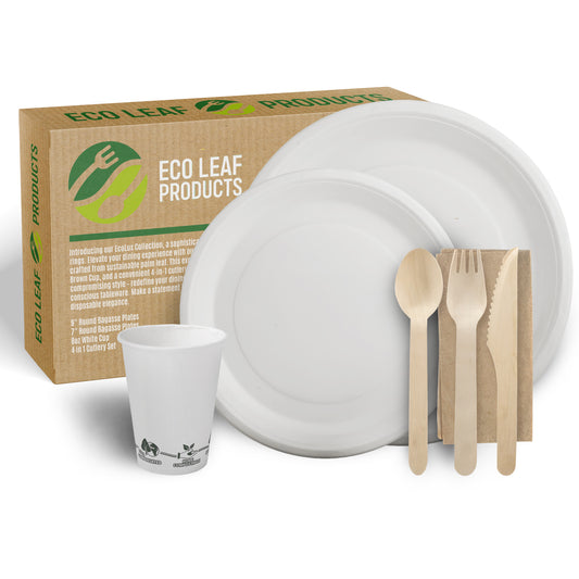 Cheap Compostable Party Plates - Disposable Plates - Eco Leaf Products