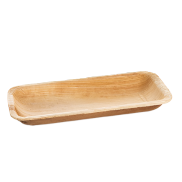 Sushi Serving Disposable Bamboo Tray 7" x 3" (18cm x 8cm) - Eco Leaf Products