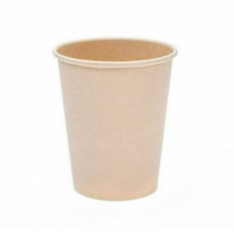 Bamboo Paper Cups - Brown Kraft Single Wall 8oz Medium – Eco Leaf Products