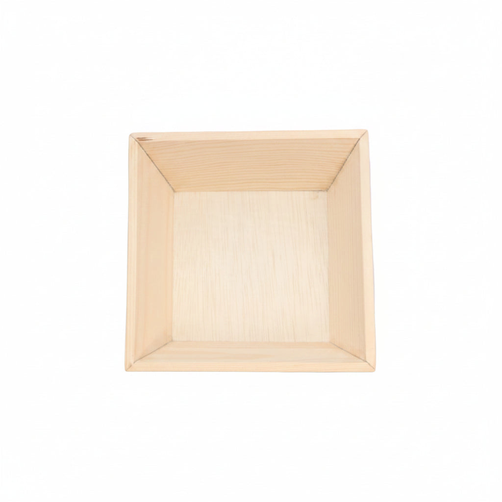 6" x 6" Deep Inclined Wooden Tray - Eco Leaf Products