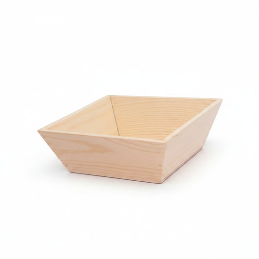 6" x 6" Deep Inclined Wooden Tray - Eco Leaf Products
