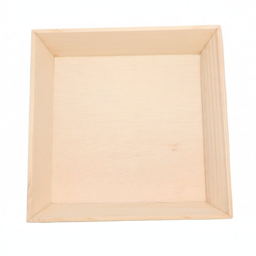 14" x 14" Deep Inclined Wooden Tray - Eco Leaf Products