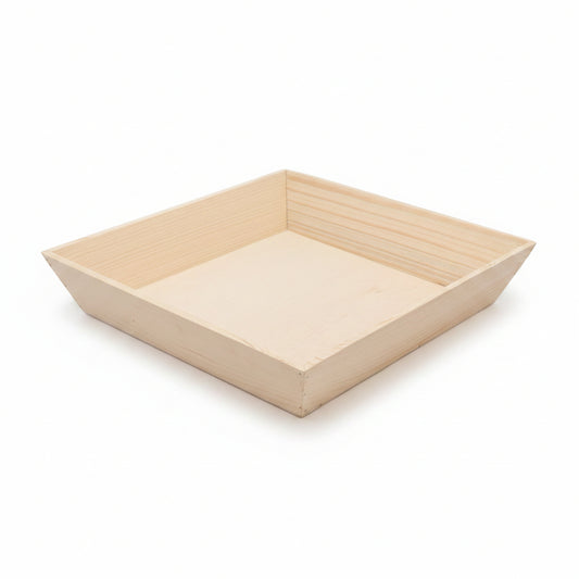 12" x 12" Deep Inclined Wooden Tray - Eco Leaf Products