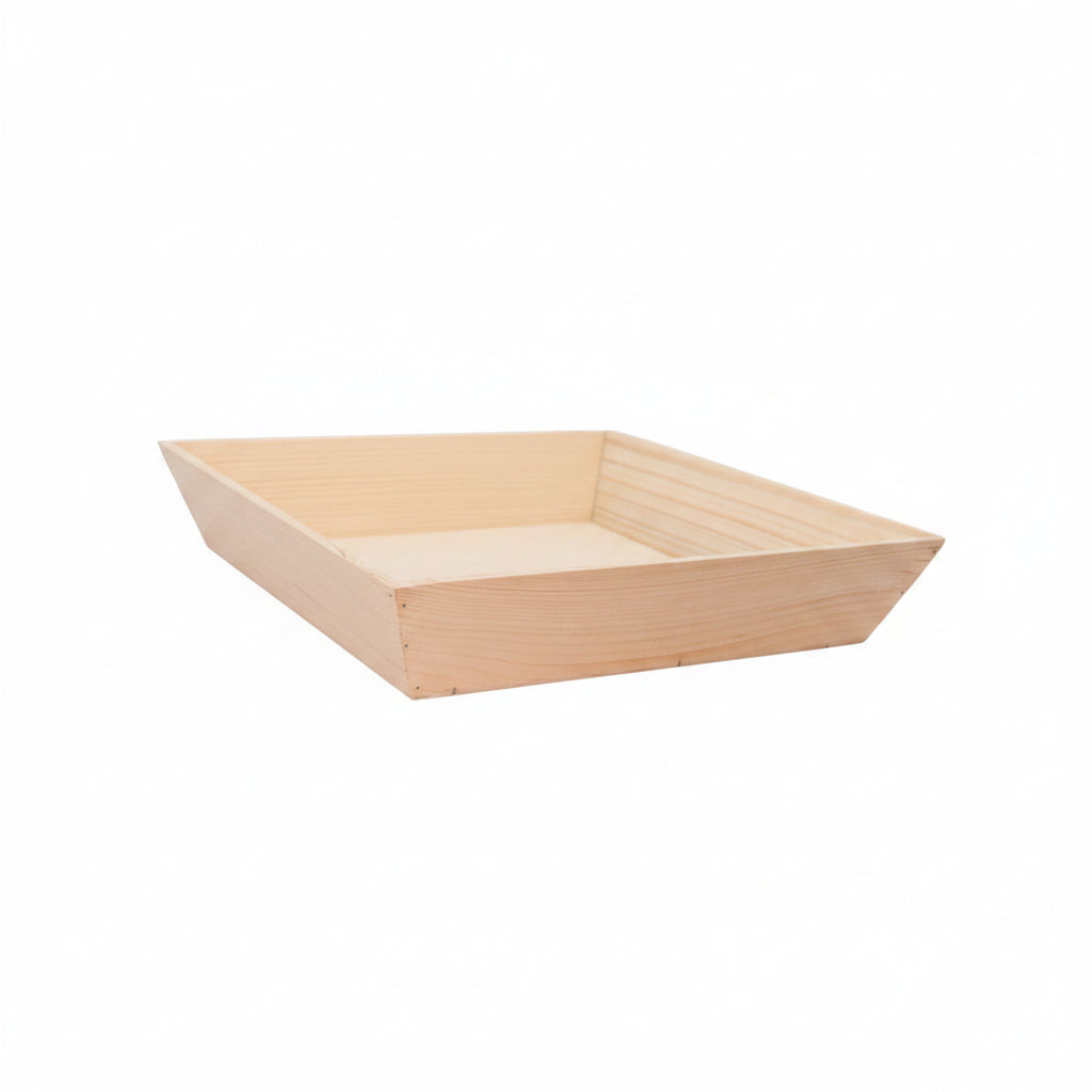 12" x 12" Deep Inclined Wooden Tray - Eco Leaf Products