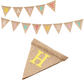 Jute Multicolour Happy Birthday Bunting - Eco Leaf Products