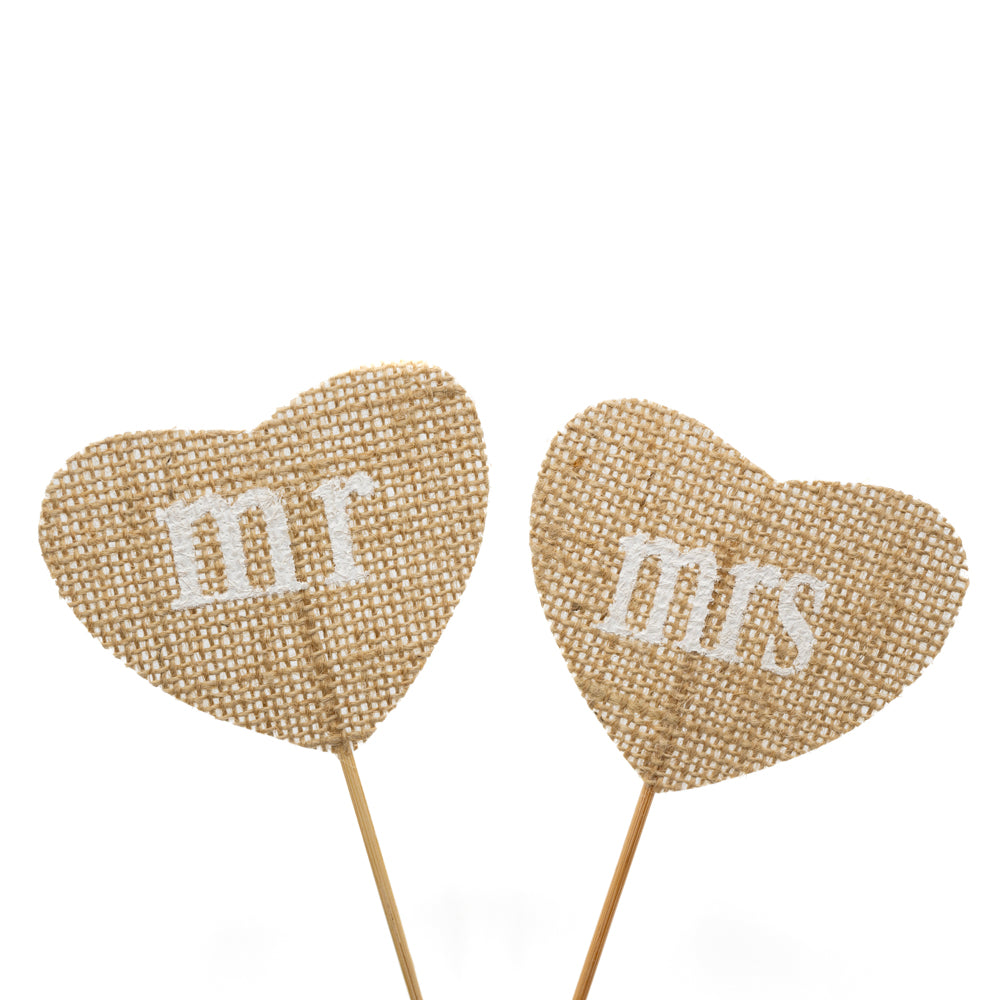 Jute Mr & Mrs Topper - Eco Leaf Products