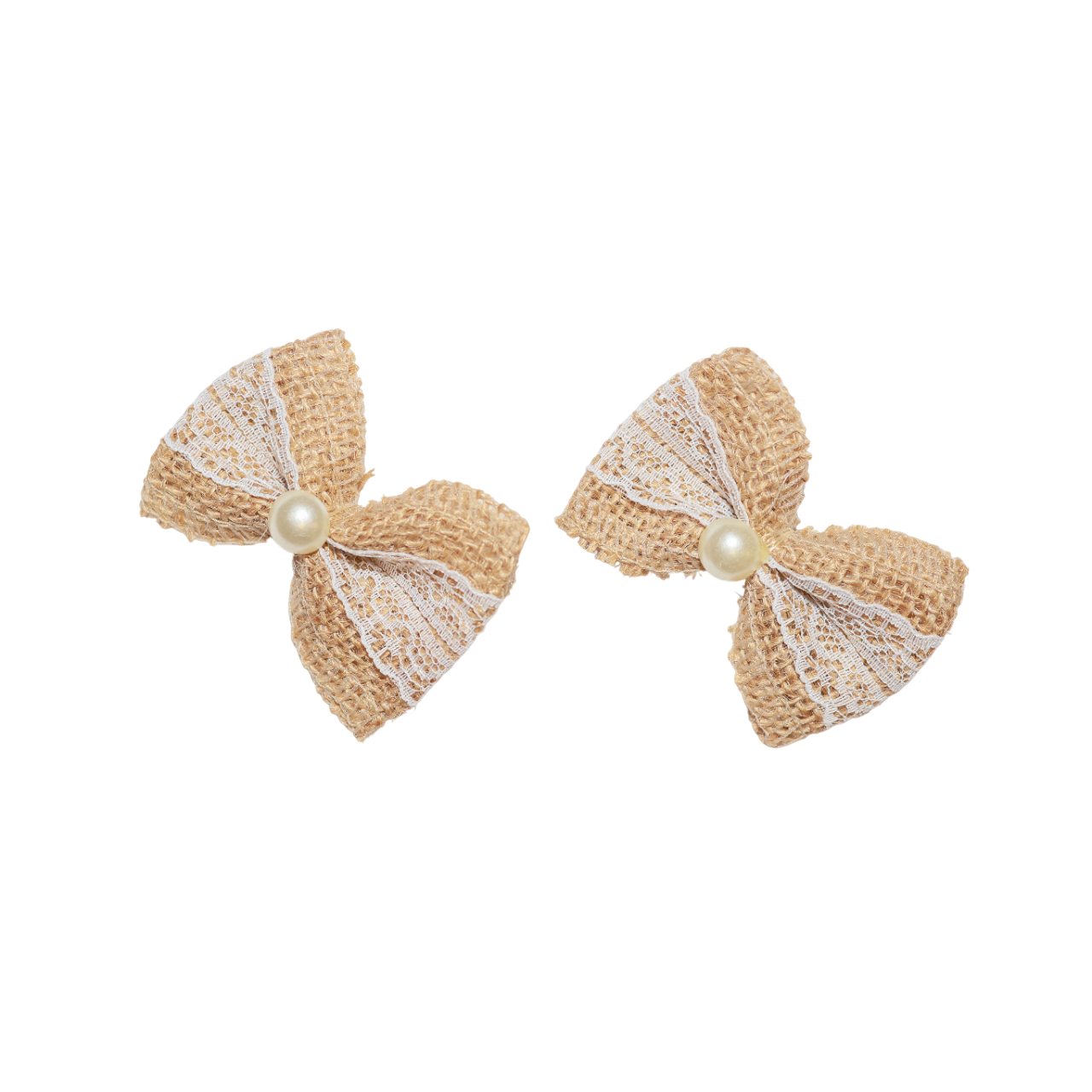 Jute Bow with Pearl - Eco Leaf Products