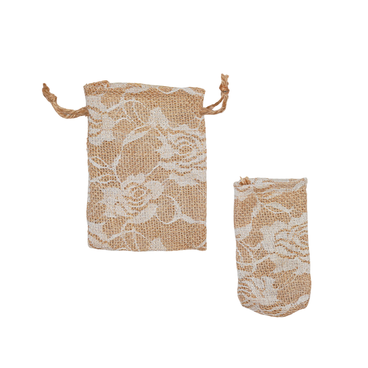 Jute White Floral Sock Extra Small 9cm - Eco Leaf Products