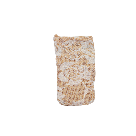 Jute White Floral Sock Extra Small 9cm - Eco Leaf Products
