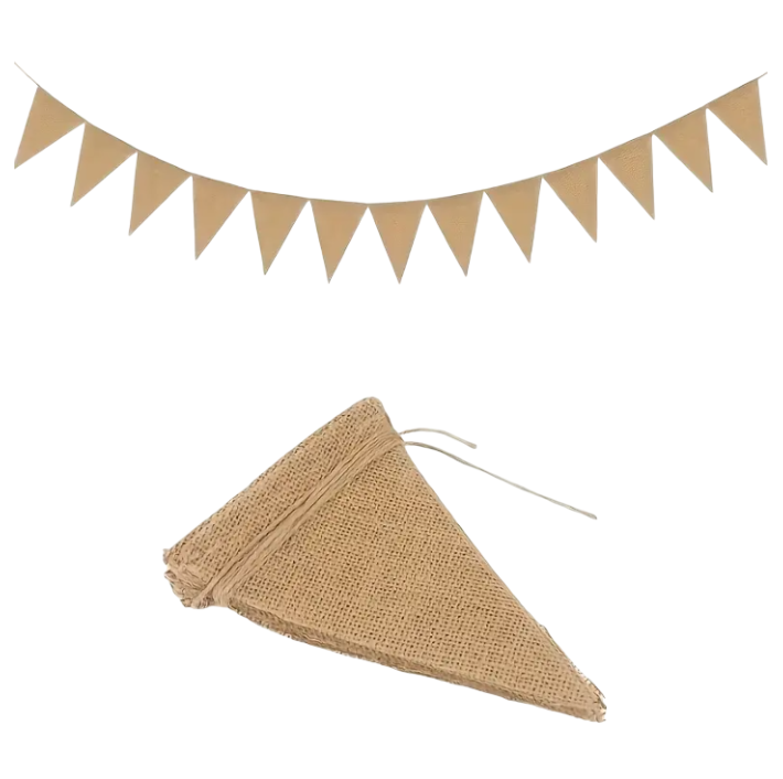 Jute Plain Bunting - Eco Leaf Products