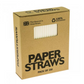 White Paper Drinking Straws (250 pcs) - Eco Leaf Products
