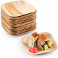 Small 4" (10cm) Square Compostable Bamboo Plates
