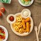 Kids Party Plates 9" Teddy Bear Disposable Palm Leaf Plates 10 pk - Eco Leaf Products