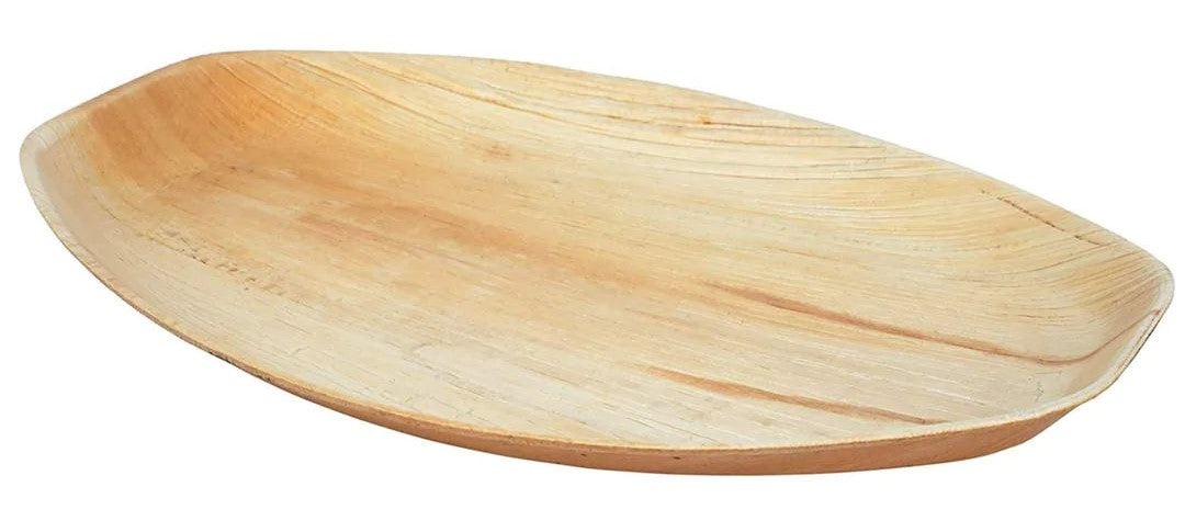 Wholesale Large 15" x 10" Palm Leaf Serving Platters - Eco Leaf Products