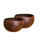 Round Polished Textured Coconut Shell 400ml - Eco Leaf Products