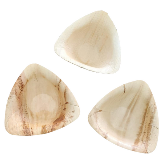 600ml Triangular Palm Leaf Soup Bowl - Eco Leaf Products