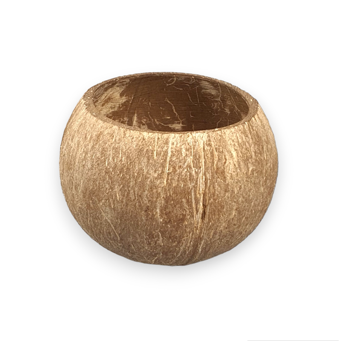 Large Semi-Polished Natural Coconut Shell Bowl 400ml – Eco Leaf Products