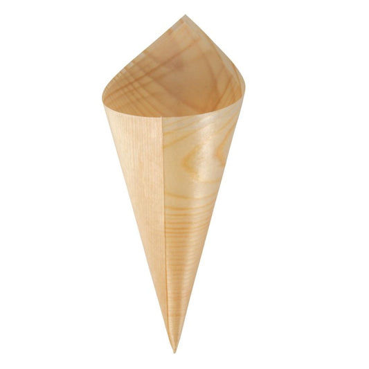 Wooden Serving Cones (100 pack) - Eco Leaf Products