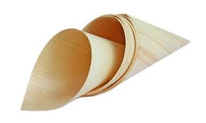 Wooden Serving Cones (100 pack) - Eco Leaf Products