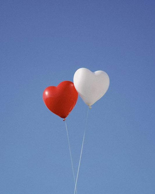 Biodegradable Balloons: Red/White Heart (10 pack) - Eco Leaf Products