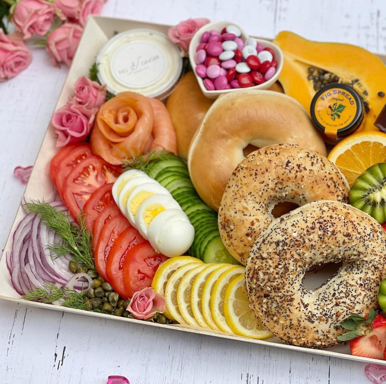 12" x 12" Solid Reusable Wooden Tray With Lid