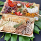 Large Rectangle Disposable Wooden Platter 14" x 10"