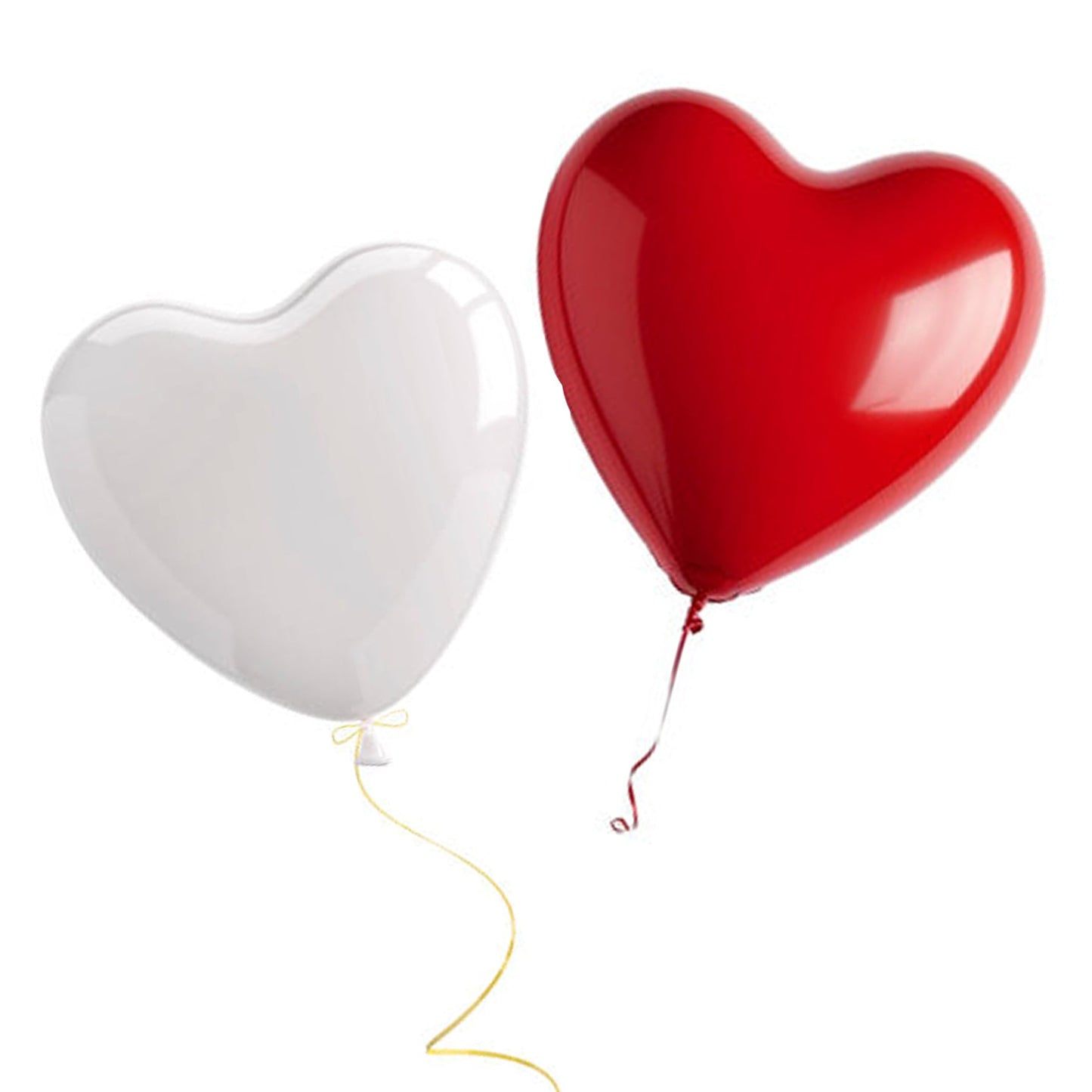 Biodegradable Balloons: Red/White Heart (10 pack) - Eco Leaf Products
