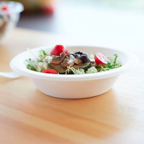 12oz (350ml) Round Bagasse Disposable Bowl - Eco Leaf Products