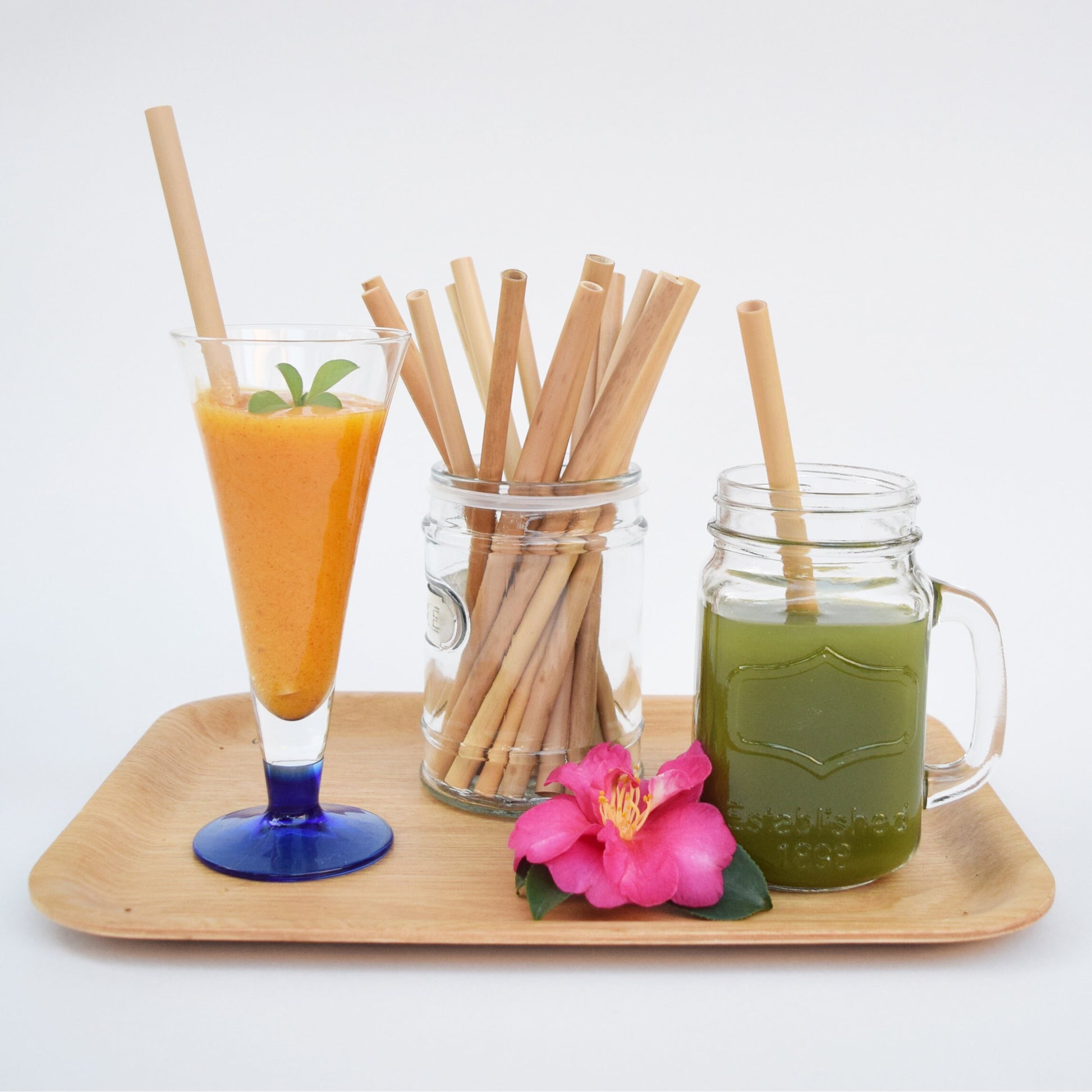 Reusable Bamboo Straws With Cleaning Brush 10pc - Eco Leaf Products