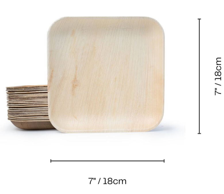 Wholesale Square Palm Leaf Plates - Eco Leaf Products