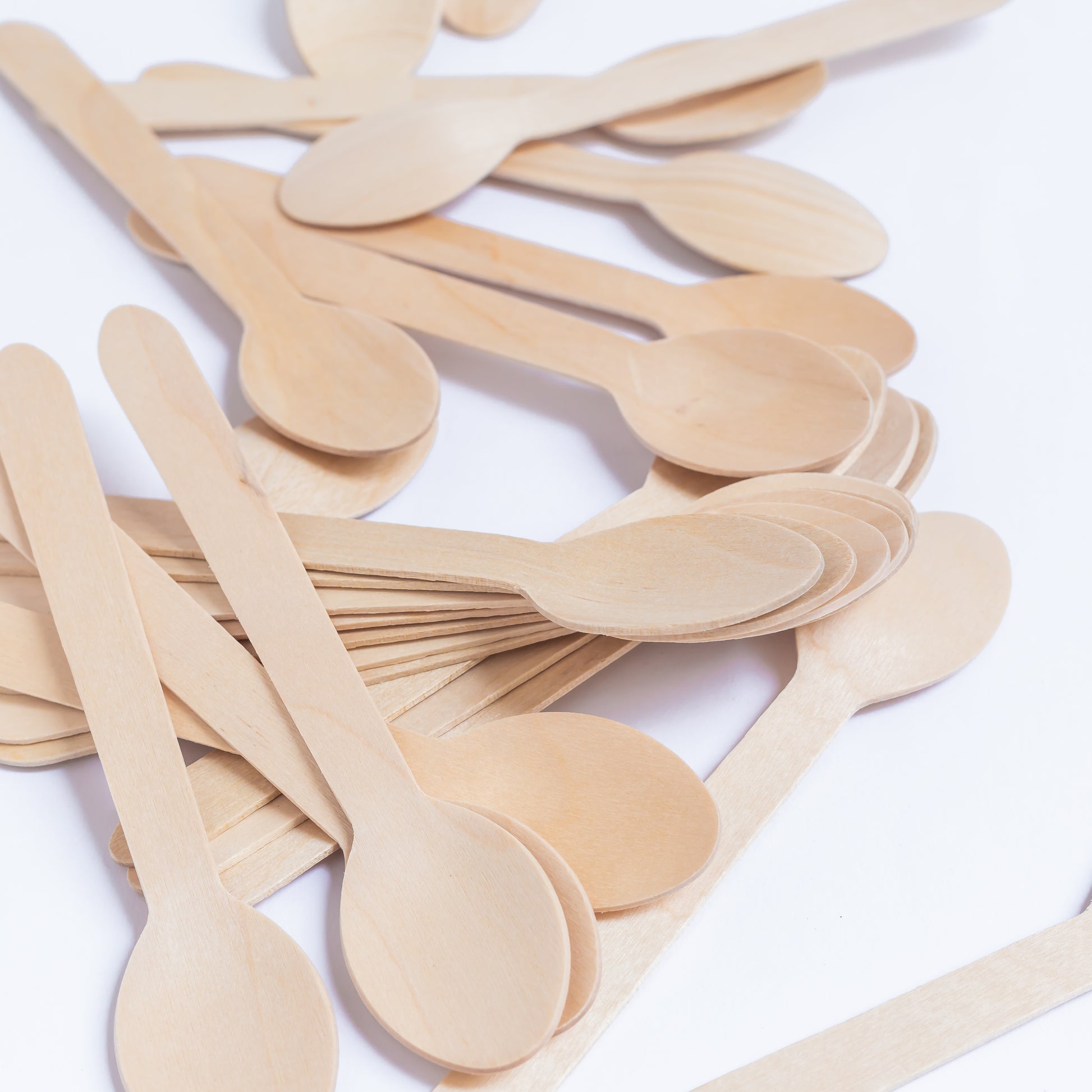 Lotfancy 100 Mini Disposable Wooden Spoons, 4 In - Foto 8