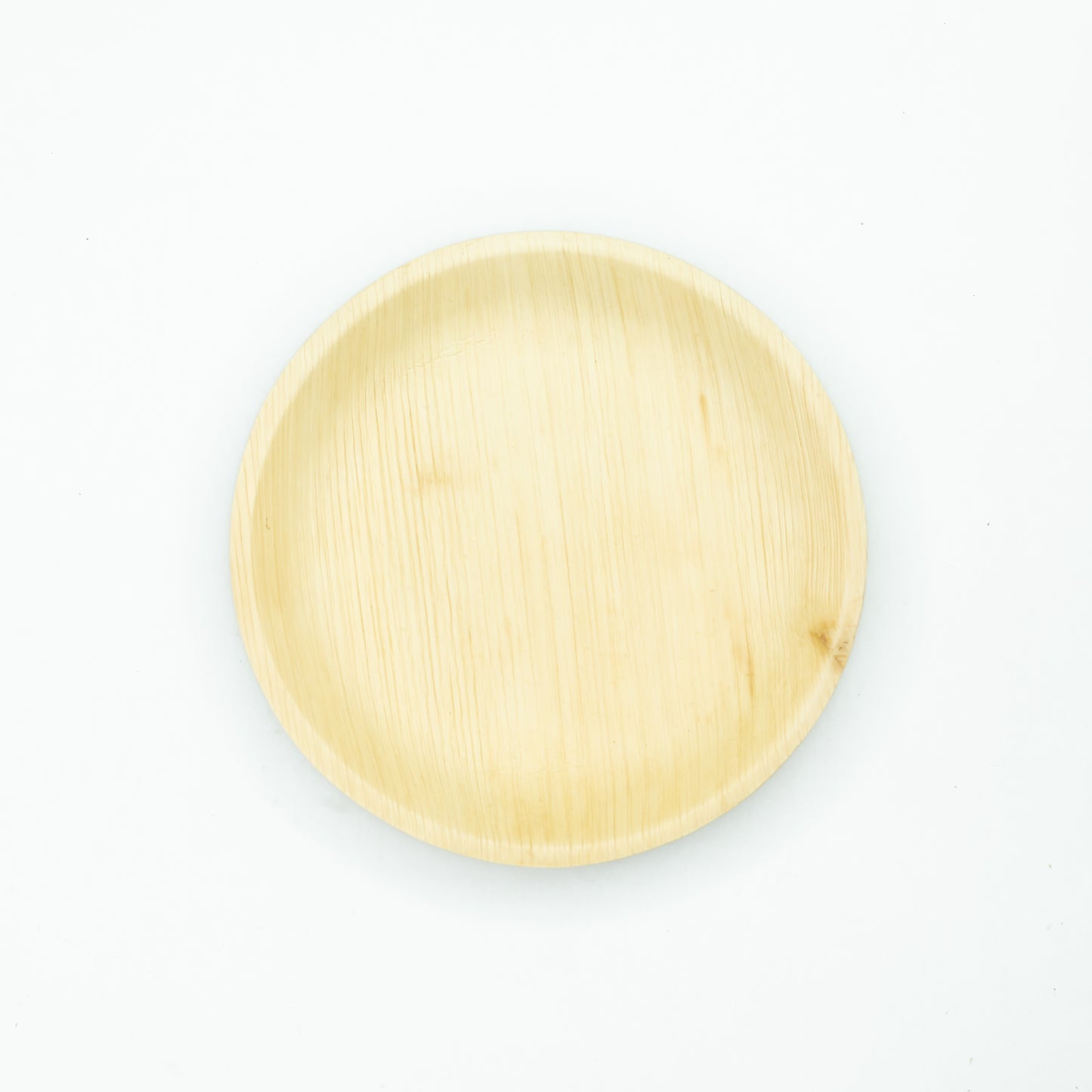 7" / 17.5cm Shallow Round Palm Leaf Disposable Plate - Eco Leaf Products