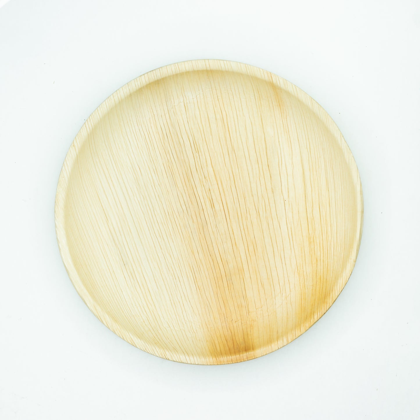 10" / 25 cm Shallow Round Palm Leaf Plates - Eco Leaf Products