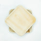 10" / 25 cm Square Palm Leaf Plate - Eco Leaf Products