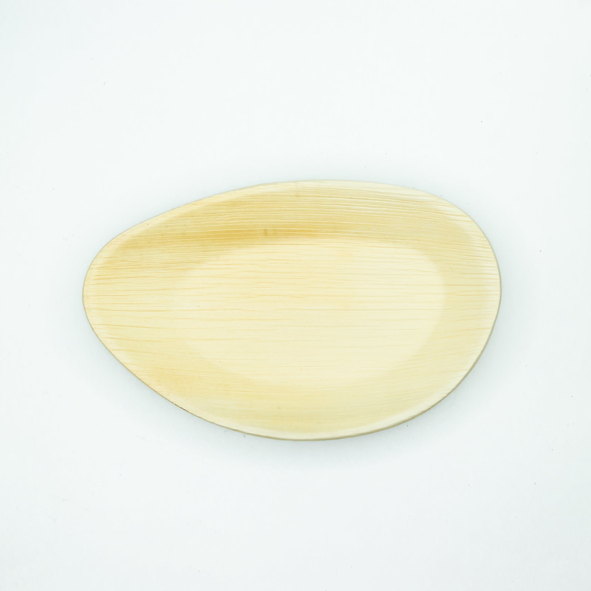 10" x 6.5" - Large Oval Palm Leaf Disposable Plates - Eco Leaf Products