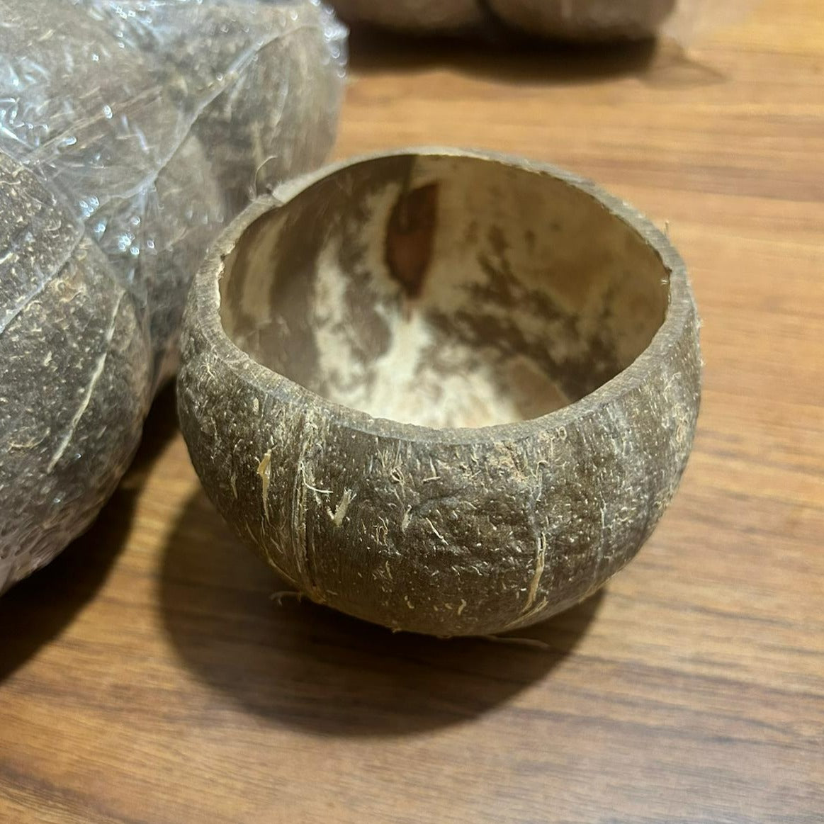 Large Semi Polished Natural Coconut Shell 400ml – Eco Leaf Products