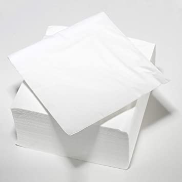 White Napkins 25cm 2 Ply 4-fold (200 pcs) - Eco Leaf Products