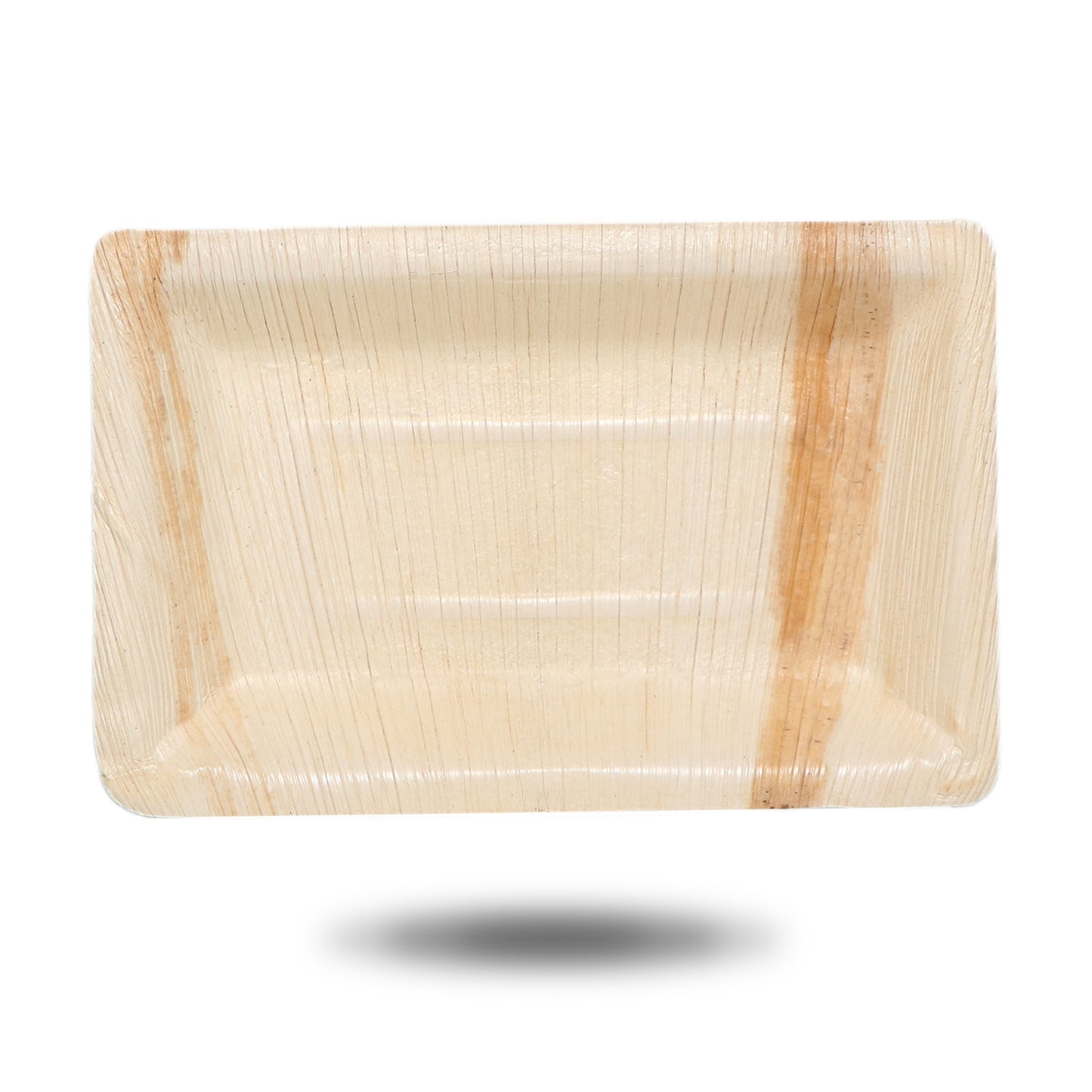 6.5" x 4.5" Rectangle Palm Leaf Tray - Eco Leaf Products