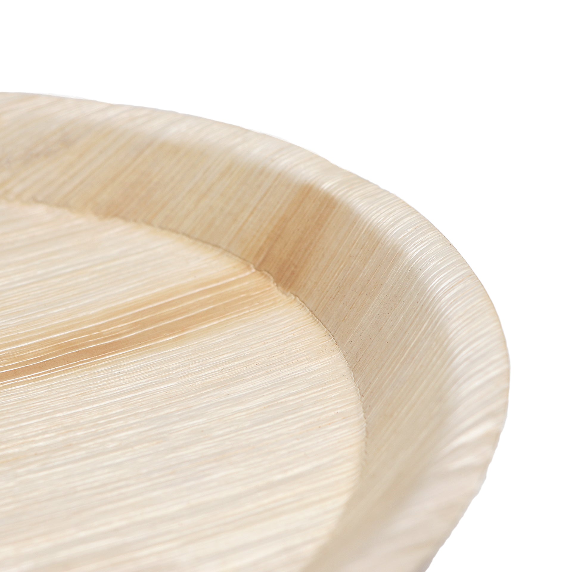 9" / 23 cm Round Palm Leaf Disposable Bamboo Plates - Eco Leaf Products
