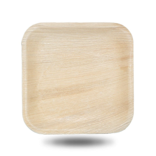 10" / 25 cm Square Palm Leaf Plate - Eco Leaf Products