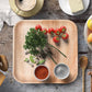 10" / 25 cm Square Compostable Palm Leaf Plate - Eco Leaf Products