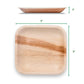 7" / 17.5 Square Palm Leaf Disposable Plates - Eco Leaf Products
