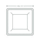 25cm (10") Compostable Square Bagasse Disposable Plate - Eco Leaf Products